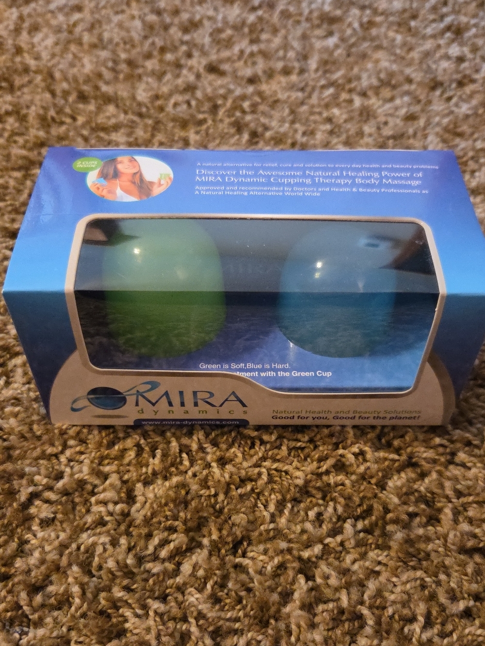 MIRA Dynamics Cupping Therapy Set - Green & Blue Cups